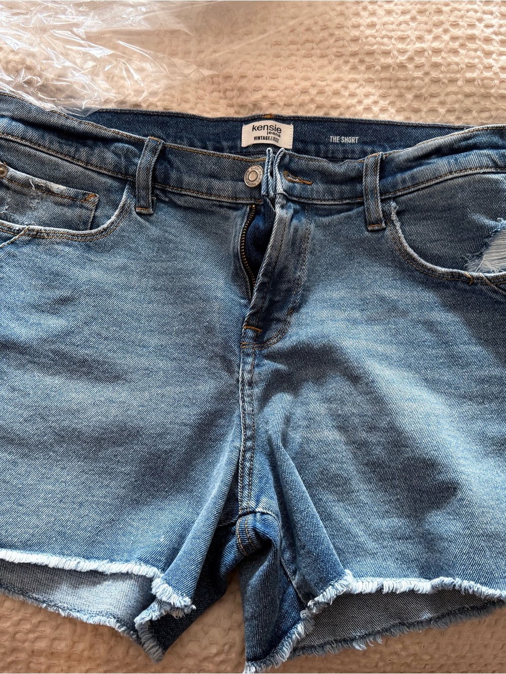Kensie Light Blue Denim Jean Shorts